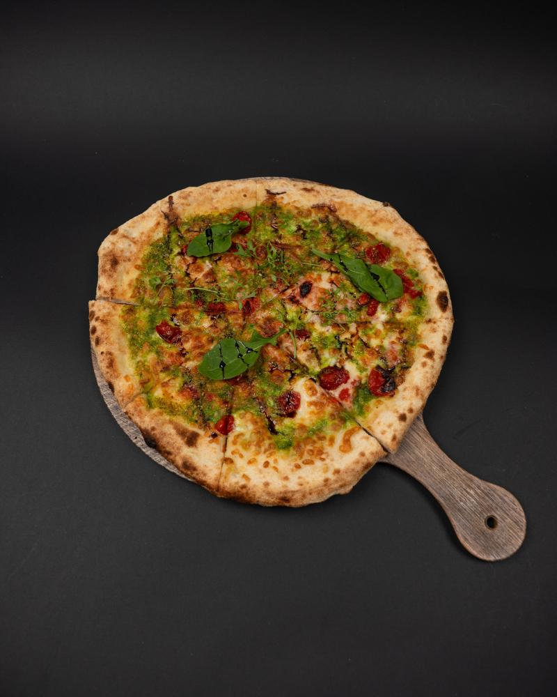 Pizza con Pesto