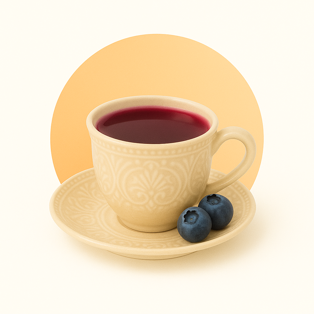 Hot Blueberry Tea